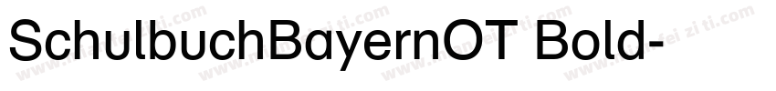 SchulbuchBayernOT Bold字体转换